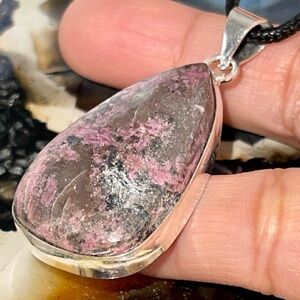 Cobalt Calcite Pendant 2”